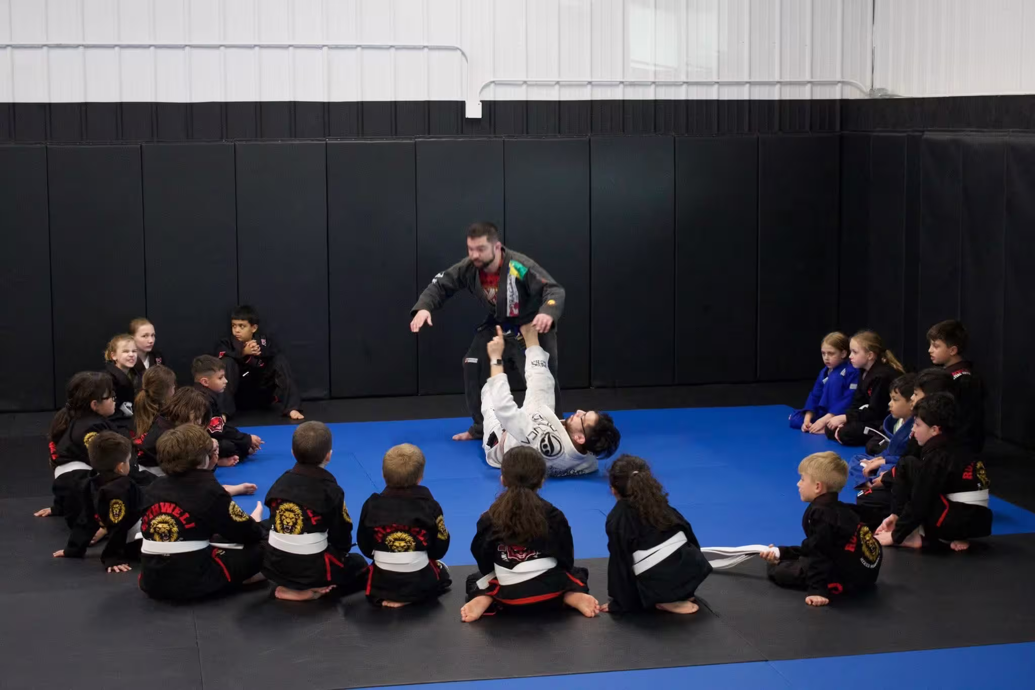 Students learning in a circle